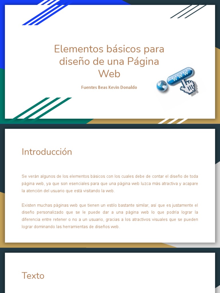 Elementos Clave para Páginas Web | PDF | Página web | Red mundial