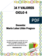 Etica y Valores Ciclo 4 Maria Luisa Liñan