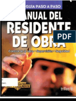 Manual Del Residente de Obra