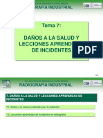 Curso de Gammagrafía y Radiografía Industrial - TEMA 07 - Daños A La Salud y Lecciones Aprendidas de Incidentes