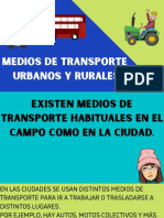 Medios de Transporte Urbanos y Rurales