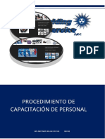 Procedimiento de Capacitacion de Personal Rev.01