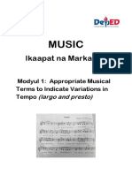 Ikaapat Na Markahan: Music