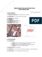 Memoria Descriptiva Del Proyecto