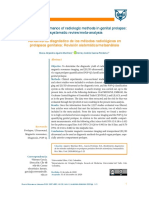 Diagnostic Performance of Radiologic Methods in Genital Prolapse: A Systematic Review/meta-Analysis