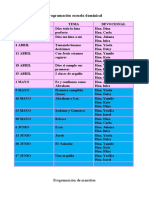 Programacion Escuela Dominical