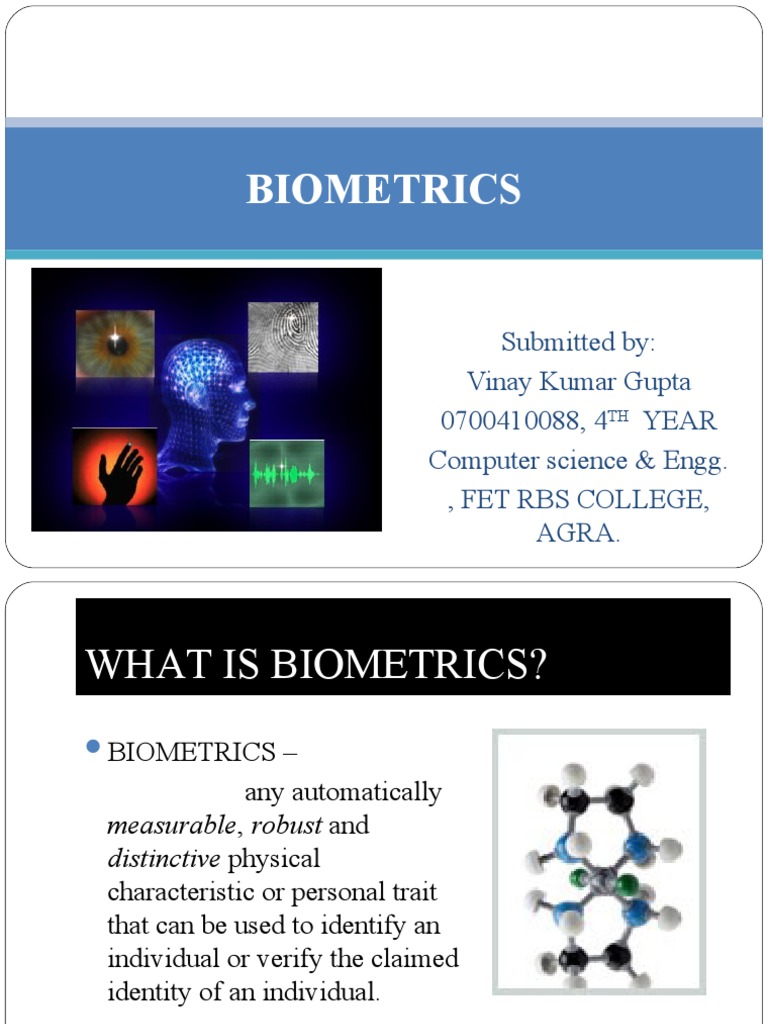 Understanding Biometrics and Its Applications | PDF | Biometrics ...