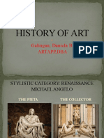 History of Art: Galingan, Daniela B. Artapp, Dba