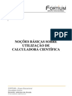 Noções básicas sobre utilização de calculadora científica