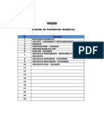 MSDS - Lista Maestra Vagones