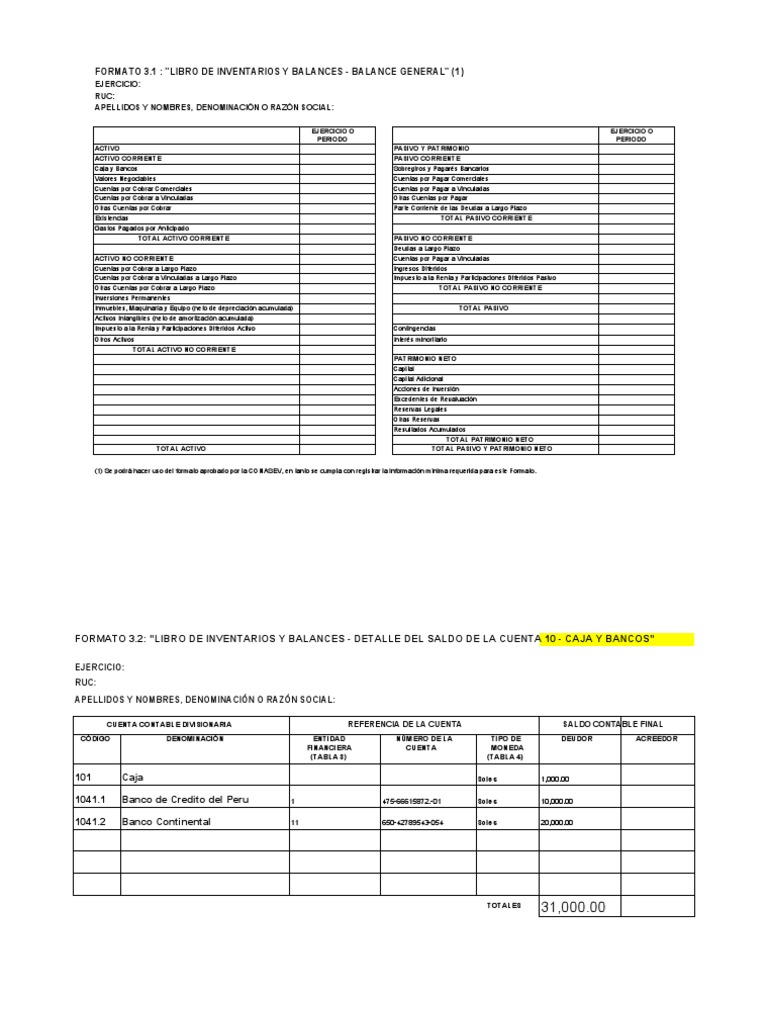 Formatos Del Libro Sunat PDF