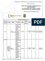 Agenda - 109001 - ESTRUCTURA DEL ESTADO Y GOBERNANZA DE LAS POLITICAS PUBLICAS - 2021 I PERIODO 16-02 (952) - SII 4.0