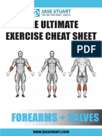 Ultimate Exercise Cheat Sheet - Forearms + Calves