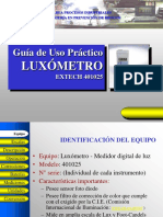 Guía de uso de luxómetro Extech 401025