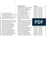 Lista de estudiantes con representantes y contactos