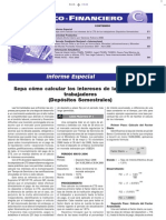 Sepa Como Calcular Los Intereses de La CTS de Los Trabajadores - Informe Especial