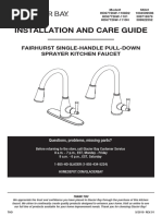 Glacier Bay Faucet Installation Guide - HD67726W