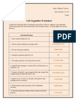 Pidlaoan Coleen - Cell-Organelles Worksheet