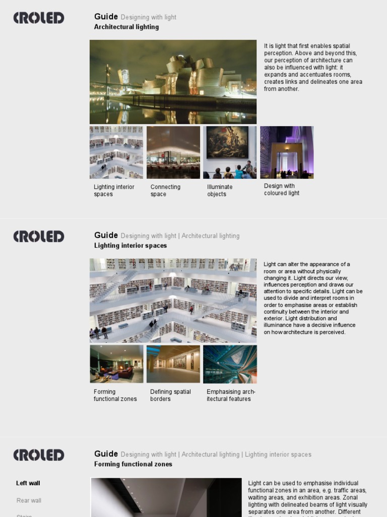 Designing Functional Zones with Light | PDF | Lighting | Shadow