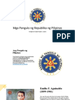 Mga Pangulo NG Republika NG Pilipinas: Isinagawa Ni Qaijan Angelo L. Espina