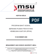 Contoh KERTAS KERJA MSU