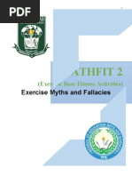 Pathfit 2: Exercise Myths and Fallacies