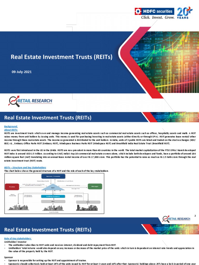 All About Real Estate Investment Trusts (Reits) V2