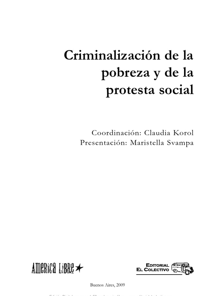 Criminalización de la pobreza en Argentina | PDF | Neoliberalismo | Pobreza