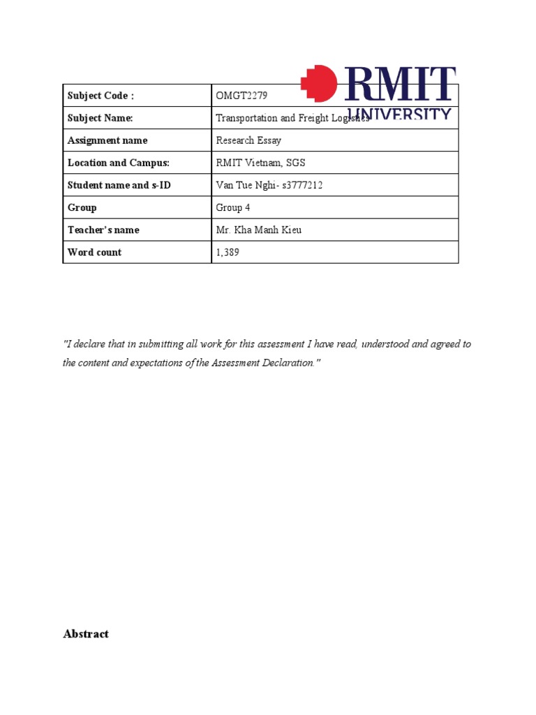 Vietnam Freight Logistics Challenges | PDF | Interchange (Road ...