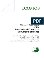 ICOMOS Rules of Procedure en 2019