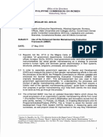 PCW MC 2016 03 Use of The Enhanced Gender Mainstreaming Evaluation Framework