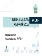 Tontura na sala de emergência: quando investigar um AVC