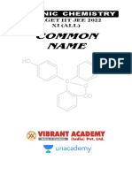 Common Name: Organic Chemistry