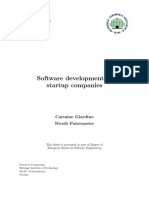 Software Development in Startup Companie