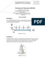 Ayudantía N°3 Resistencia Materiales (MIN240) Problemas Cizalla Muelle Palanca