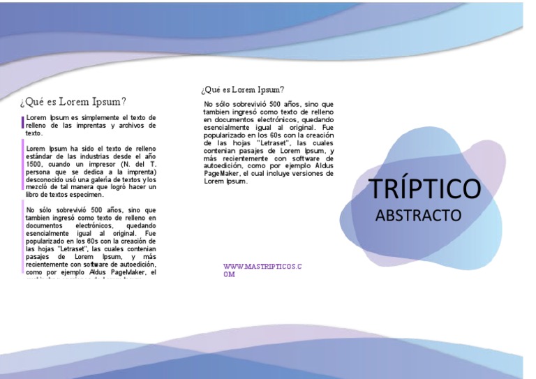 Triptico Abstracto Morado | PDF