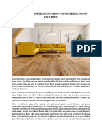 Things You Should Know About Engineered Wood Flooring