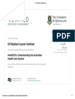 UQx Health101x Certificate Earned