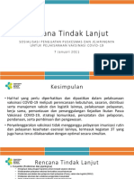 Rencana Tindak Lanjut Sosialisasi Vaksinasi Covid-19