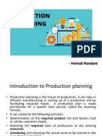 2 Production Planning
