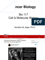 Cancer Biology: Bio 117 Cell & Molecular Biology