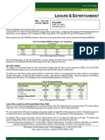 Eisure Ntertainment: Industry Report