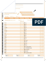 IELTS Reading Answer Sheet