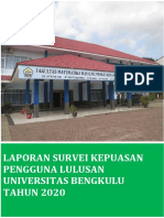 Laporan Survey Pengguna Lulusan Universitas Bengkulu Tahun 2020