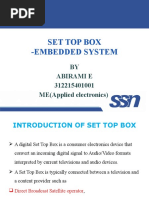 Set Top Box - Embedded System: BY Abirami E 312215401001 ME (Applied Electronics)