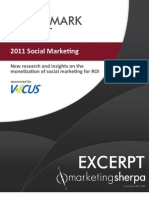 Download 2011 Social Marketing Benchmark Report - EXCERPT  by MarketingSherpa SN52361783 doc pdf