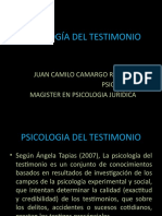 Presentacion Psicología Del Testimonio