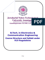 R19 - B.tech. - Electronics & Communication Engineering - Course Structure & Syllabi