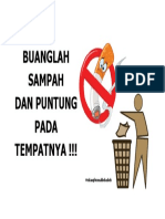 Buanglah Sampah Pada Tempatnya