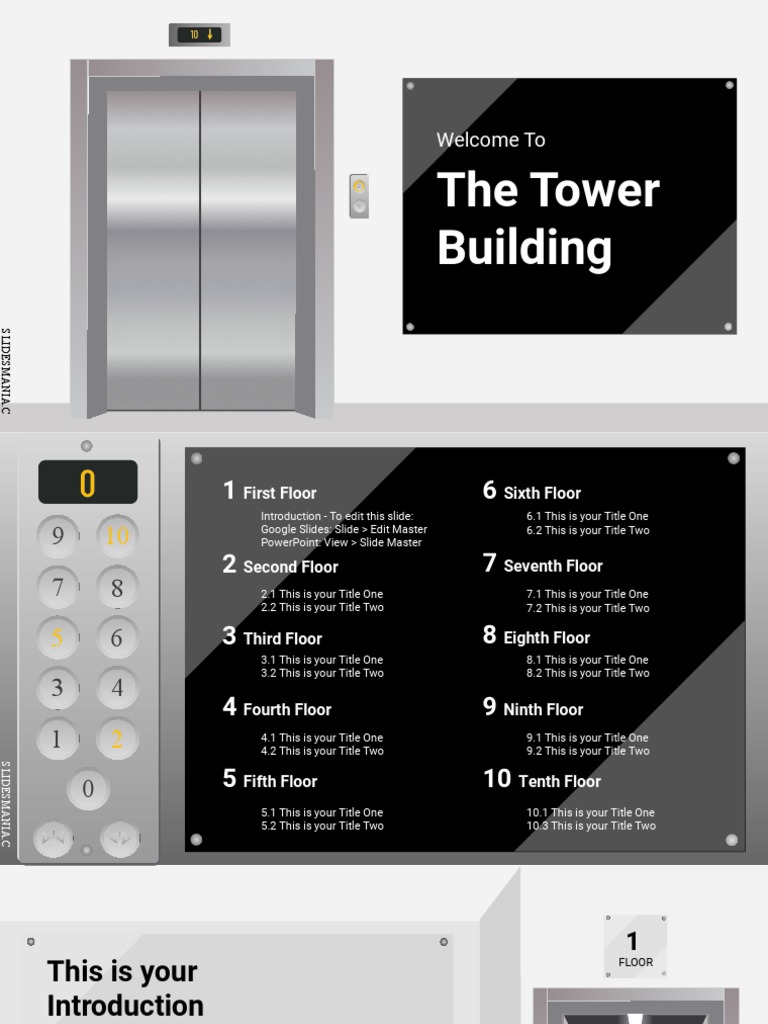 Elevator Pitch Presentation Template | PDF | Elevator | Charles Dickens